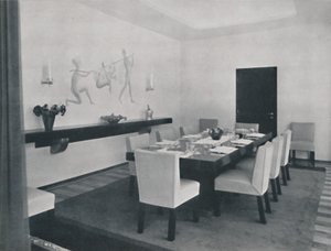 Hus i Bukarest af Rudolf Frankel - Spisestuen, 1942 af Unbekannt
