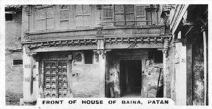 Haus von Baina, Patan, Indien, ca. 1925