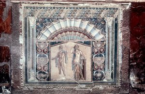House of Neptun og Amphitrite mosaik, romersk, Herculaneum, c69 af Unbekannt