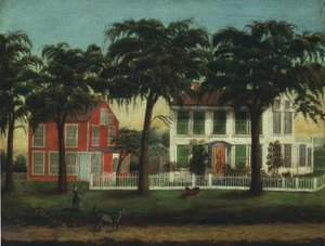 Huse ved Fox River, Illinois, 188190. af Unbekannt