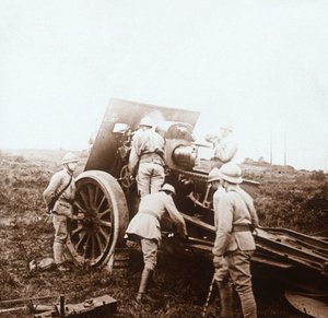 Haubits batteri, c1914-c1918 af Unbekannt