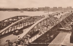Howrah Floating Bridge, Calcutta, c1905 af Unbekannt
