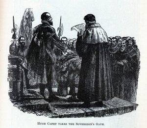 Hugh Capet aflægger Sovereigns Oath, 1882 af Unbekannt