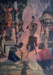 Menneskeofring, Lafayette, Louisiana, USA, 1912 af Unbekannt