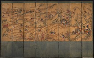 Jagtscene, 1800-tallet. af Unbekannt