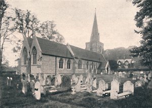 Hursley kirke og præstegård, 1904 af Unbekannt