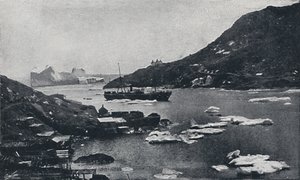 Isbjerge i St. Johns Harbour, 1924 af Unbekannt