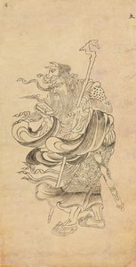 Ikonografisk tegning af Saturn Doyo, 1100-tallet. af Unbekannt