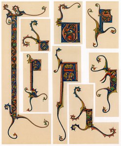 Oplyste begyndelsesbogstaver, 1200-tallet af Unbekannt