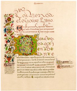 Oplyst bogstav D, 1400-tallet af Unbekannt