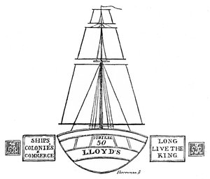 Beleuchtung bei Lloyds, 1809