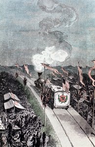 Illustration fra Fra Jorden til Månen af ​​Jules Verne, 1865 af Unbekannt