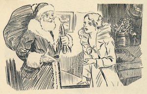 Illustration fra The Mystification of Santa Claus, 1936. af Unbekannt