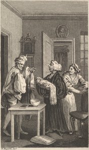 Illustration til Tristram Shandy, bind 4, 1800-tallet. af Unbekannt