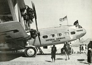 Imperial Airways Handley-Page HP 42 biplan Hanno, Gwadar, Baluchistan, c1931-c1940 1946. af Unbekannt