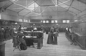 I Post Office Central Telephone Exchange, City of London, c1903 1903 af Unbekannt