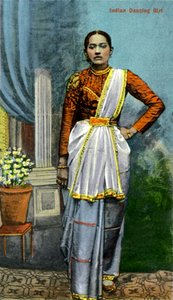 Indisk dansepige, Indien, begyndelsen af det 20. århundrede af Unbekannt
