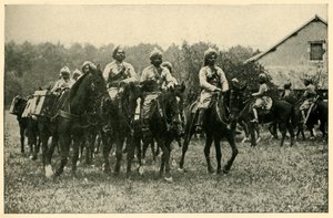 Indiske soldater ved fronten, Første Verdenskrig, 1914, c1920. af Unbekannt