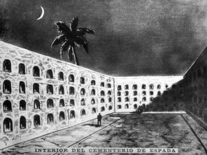 Inde på den spanske kirkegård, 1800-tallet, 1920