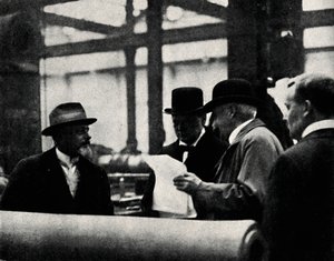 Inspecting an Arms Factory, c1917, 1945. af Unbekannt