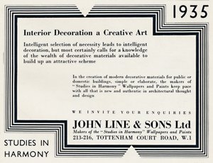 Indvendig udsmykning en kreativ kunst - John Line & Sons Ltd, 1935 af Unbekannt