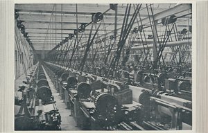 Interiør af Cotton Mill, 1910 af Unbekannt