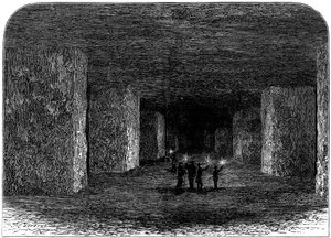 Interiør af Marston Salt Mine, Northwich, Cheshire, England, c1880 af Unbekannt