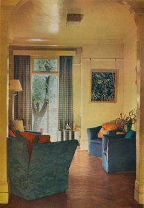 Interiør af fru Ewart Sofios hus, 25 Bark Place, Bayswater, London, 1932 af Unbekannt