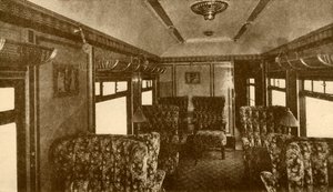 Interiør af Pullman Car, Marjorie, Southern Railway, 1930. af Unbekannt
