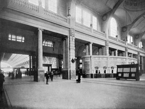 Interiør af Retiro Railway Station, Buenos Aires, Argentina af Unbekannt