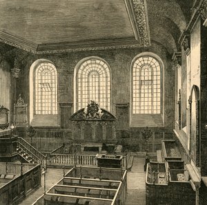 Interiør af St. Michaels, Wood Street, 1876, 1897. af Unbekannt