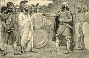 Interview mellem Agesilaus og Pharnabazus, 1890. af Unbekannt