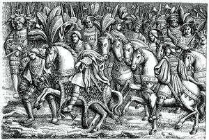 Interview mellem Frans I og Henrik VIII, på Guldklædets mark, 1520, 1870 af Unbekannt