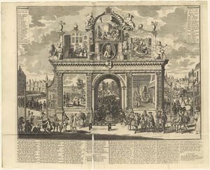 Investeringsordninger: Mindebue rejst på begravelsesstedet for ruinerede aktionærer, 1720. af Unbekannt