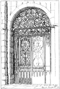 Iron Gates All Souls, Oxford, 1899 af Unbekannt