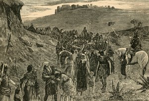 Israeliter går i fangenskab, 1890. af Unbekannt