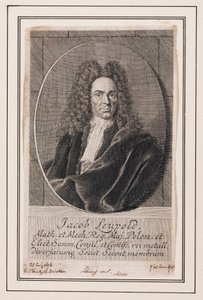 Jacob Leupold, tysk fysiker og maskiningeniør, ca. 1700 af Unbekannt