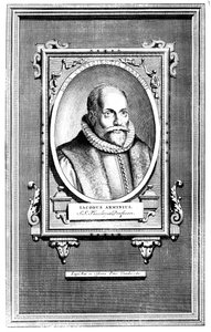 Jacobus Arminius, hollandsk teolog og professor i teologi ved universitetet i Leiden af Unbekannt