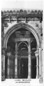 Jama Masjid, Ahmedabad, Gujarat, Indien, 1925 af Unbekannt
