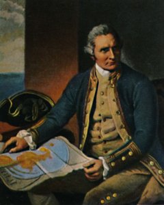 James Cook 1728-1779. - Gravering efter maleriet af Dance, 1934. af Unbekannt
