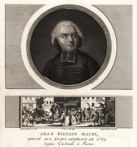 Jean-Sylvain Mauri eller Jean-Sifrein Maury (1746-1817), fransk kardinal, ærkebiskop og biskop af Montefiascone af Unbekannt