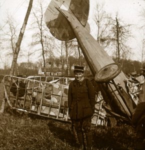 Jean Chaput foran sin 11. sejr, c1914-c1918 af Unbekannt