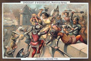 Jeanne Hachette forsvarer Beauvais, 1472, 1800-tallet af Unbekannt