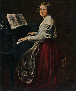 Jenny Lind 1820-1887. - Maleri af Asher, 1934. af Unbekannt