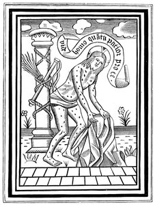 Jesus Kristus efter hans flagelation, c1400-tallet, 1870 af Unbekannt