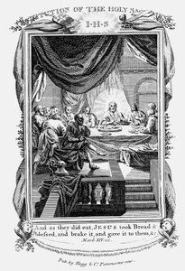 Jesus og hans disciple ved den sidste nadver, c1804 af Unbekannt