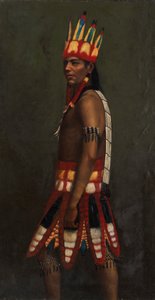 Jivaro Indian, ca. 1890-1892. af Unbekannt
