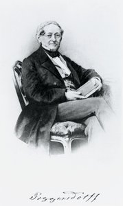 Johann Christian Poggendorf, tysk fysiker, midten af det 19. århundrede af Unbekannt