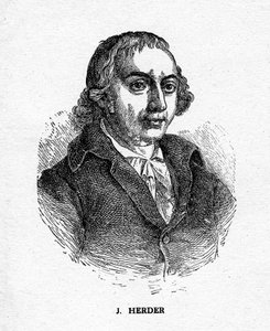 Johann Gottfried von Herder, tysk digter, kritiker, teolog og filosof, 1800-tallet af Unbekannt