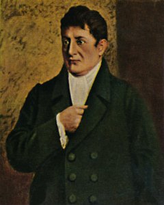 Johann Gottlieb Fichte 1762-1814. - Maleri af professor Plühr, 1934. af Unbekannt
